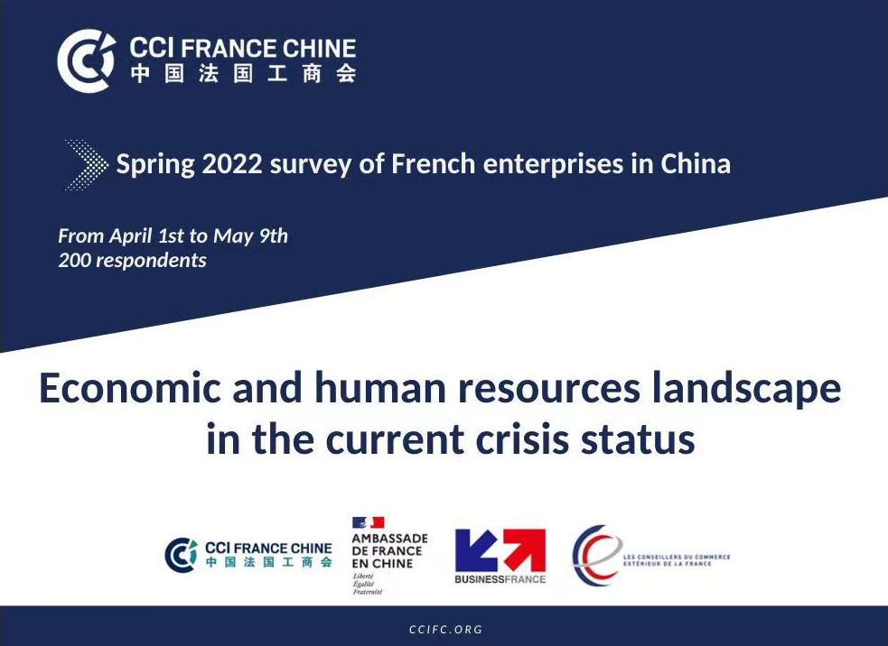 CCI FRANCE CHINE - Spring 2022 Survey Of French Enterprises In China